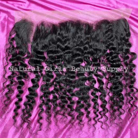 Raw Indian Curly 13x4 Lace Frontal