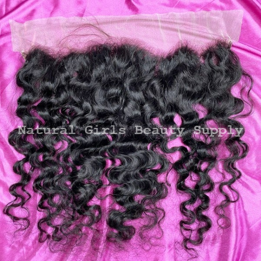 Raw Burmese Curly 13x4 Lace Frontal
