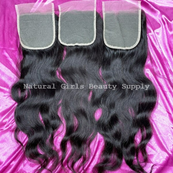 Raw Indian Wavy Closure 1PC