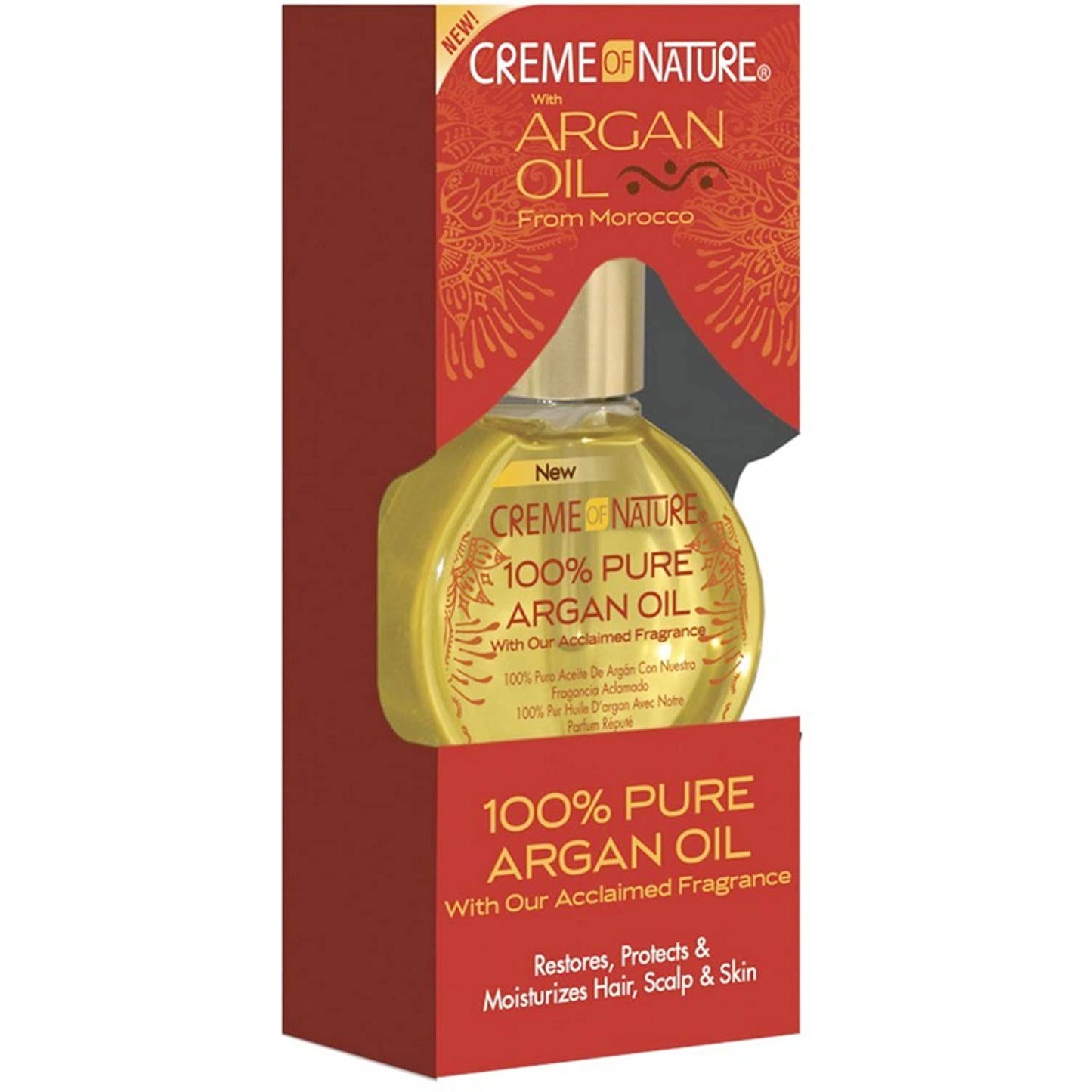 Creme Of Nature Argan Oil 100 Percent Pure Oil, 1 Oz.