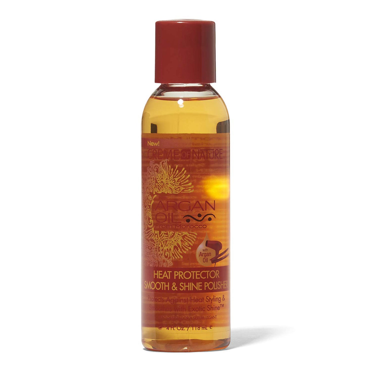 Creme Of Nature Argan Oil Heat Protector Smooth & Shine Polisher, 4 Oz.