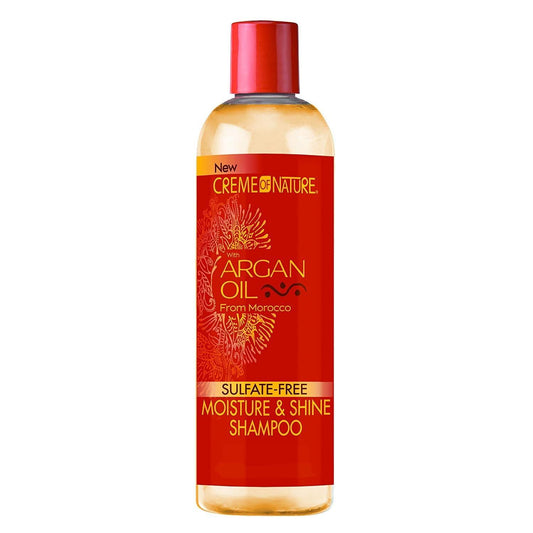 Creme Of Nature Argan Oil Moisture Shine Shampoo Sulfate Free, 12 Oz.