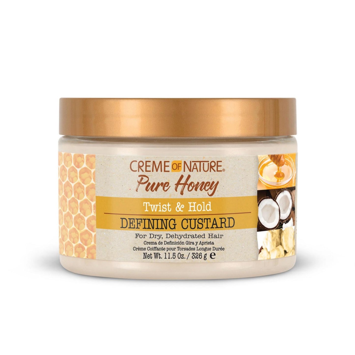 Creme Of Nature Pure Honey Twist & Hold Defining Custard, 11.5 Oz.