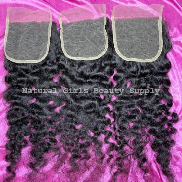 Raw Indian Curly Closure 1PC