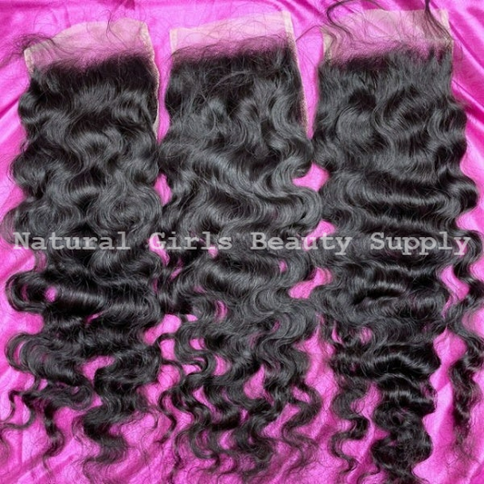 Raw Burmese Curly Closure 1PC