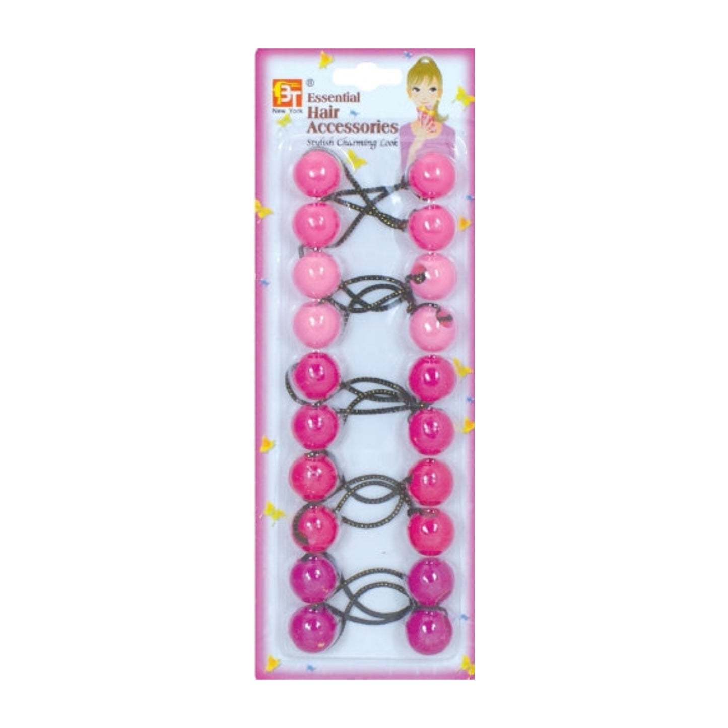 Essential Hair Accessories Ponytail Holders 10CT, 20 MM