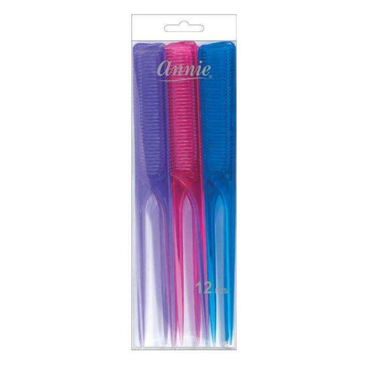 Annie Heavy Rat Tail Comb Set Asst Color